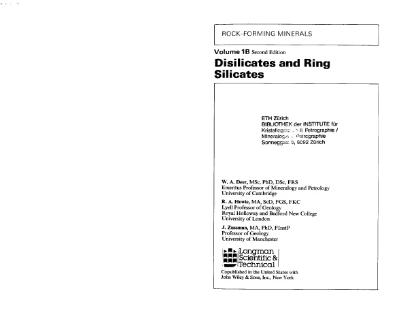 Файл:Book rock forming minerals disilicates and ring volume1b zussmann howie deere geological society 2nd edition.djvu